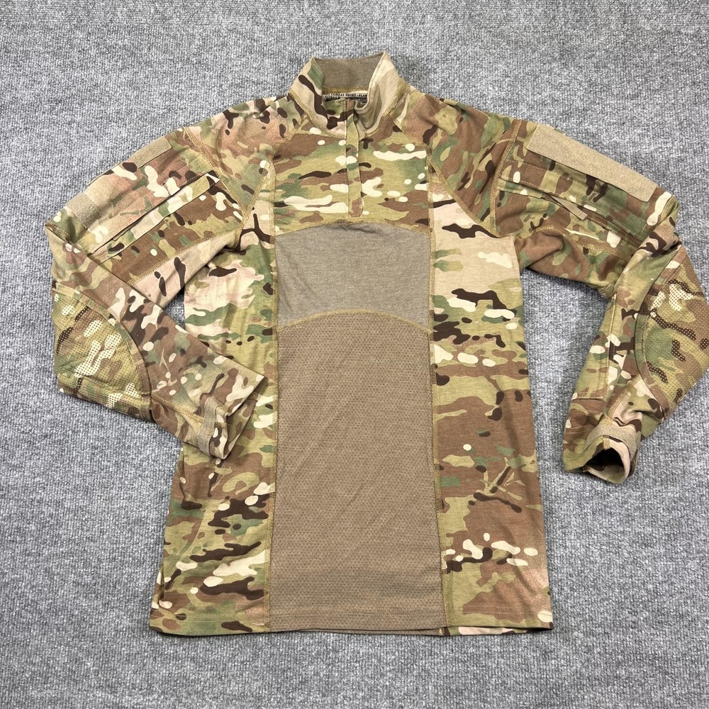 Army Combat Shirt Mens Small Multicam 1/4 Zip Long Sleeve FR Tactical